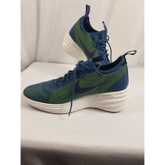 Nike Women’s 9 Lunarelite Sky HI JCRD 654169-400 Blue Green Running Shoes - Picture 3 of 10